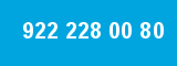 922 228 00 80